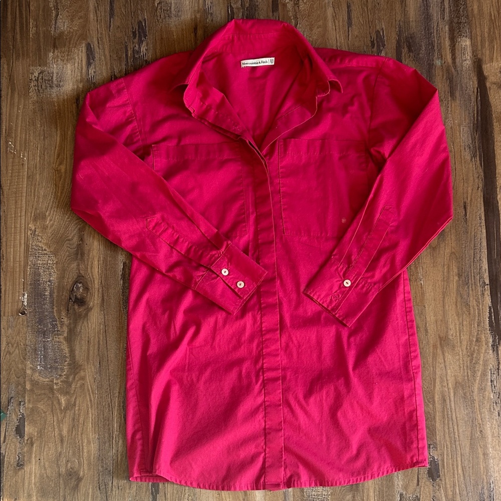 Abercrombie & Fitch Women's Vibrant Red Mini Dress